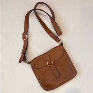 Cole Haan Crossbody Leather Bag Camel Tan